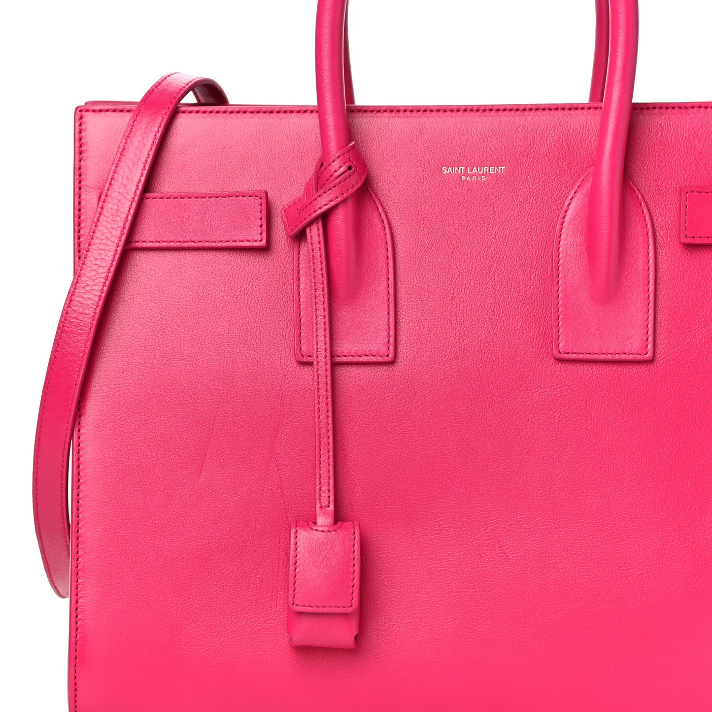 Calfskin Small Sac De Jour Lipstick Fuchsia