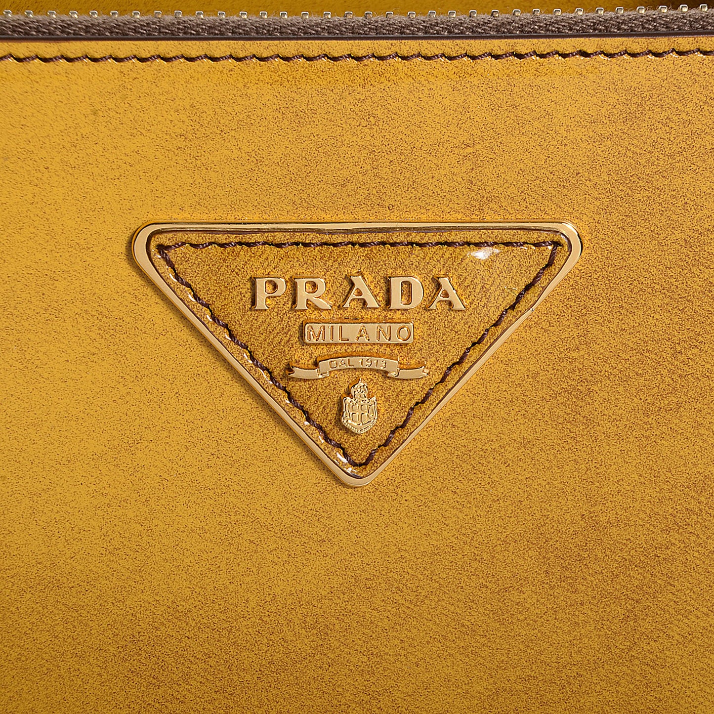 Spazzolato Medium Double Zip Tote Sole Fume