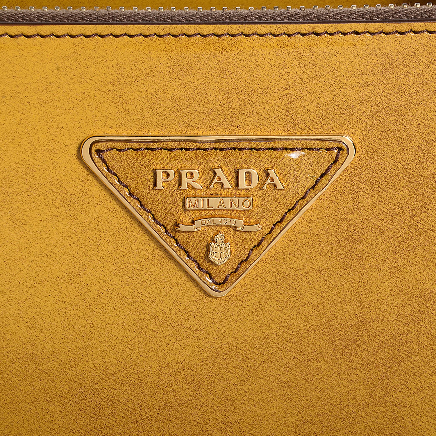 Prada Spazzolato Medium Double Zip Tote Sole Fume 4 of 12