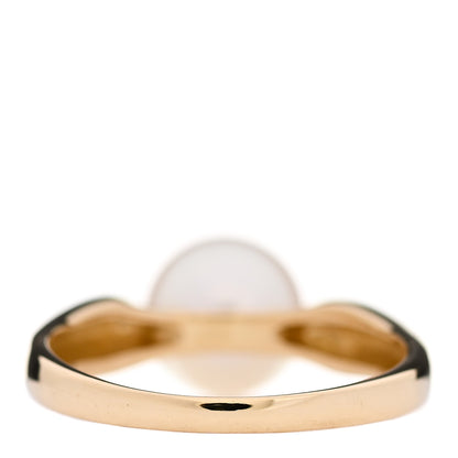 Mikimoto 18K Yellow Gold Akoya Pearl 8mm Ring 53 6.5 4 of 5