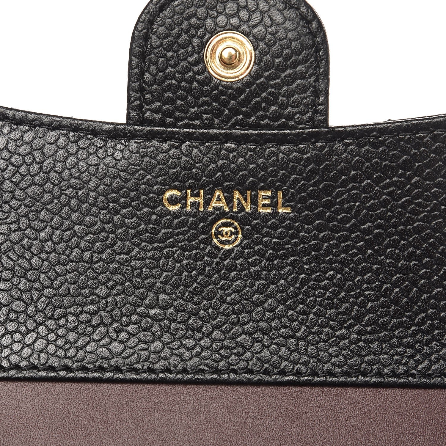 Chanel Caviar Quilted Compact Flap Wallet Black 6 of 8