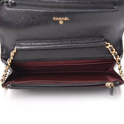 Chanel Caviar Quilted Wallet On Chain WOC Black 5 of 11