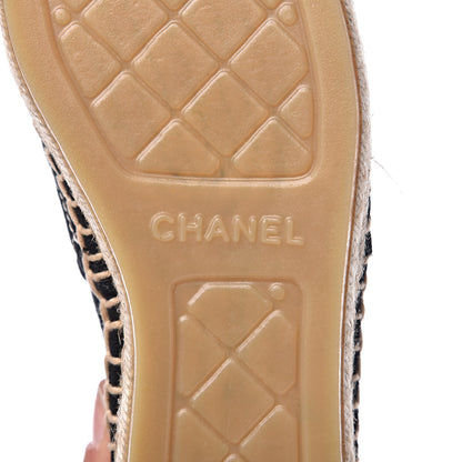 Chanel Canvas CC Espadrilles 35 Black 7 of 9