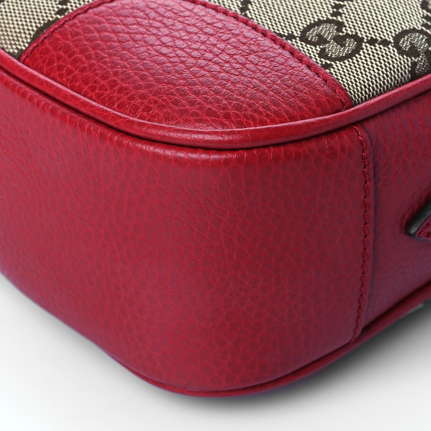 Gucci Monogram Mini Bree Messenger Bag Red 10 of 11