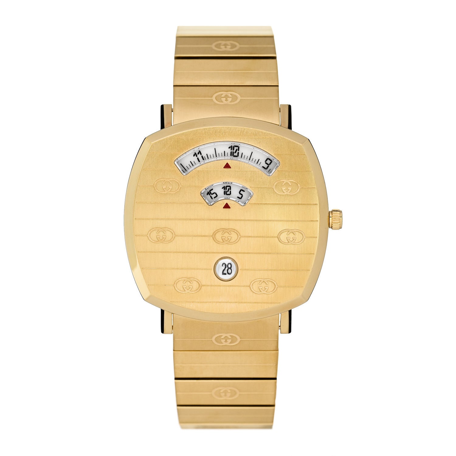 Gucci Stainless Steel 38mm Grip Quartz Watch Gold 1 of 5
