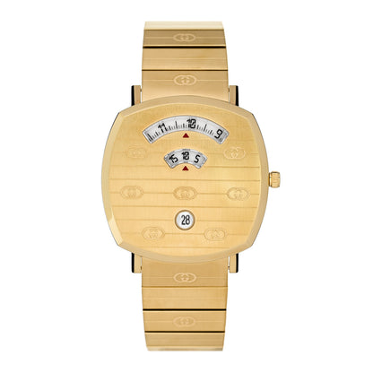Gucci Stainless Steel 38mm Grip Quartz Watch Gold 1 of 5