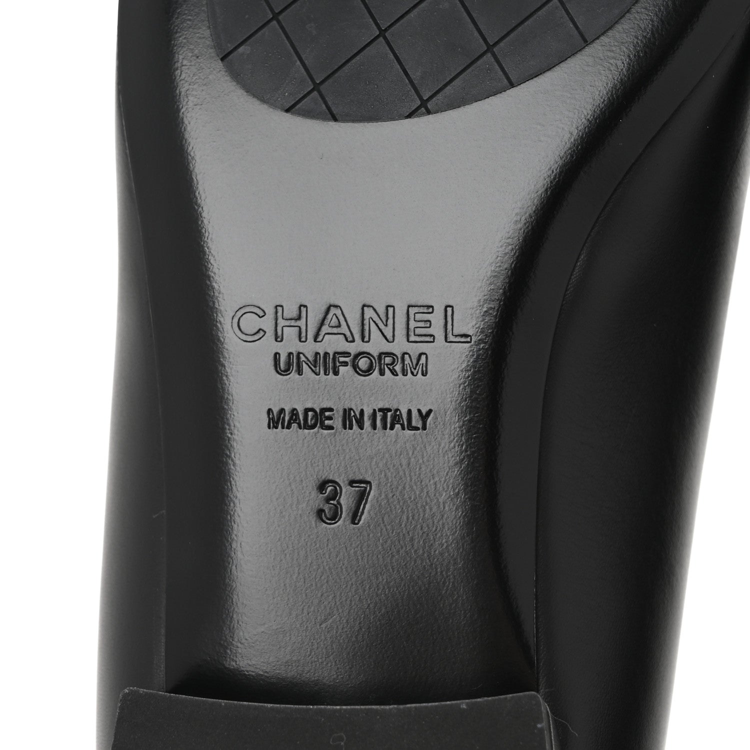 Chanel Lambskin Cap Toe Ballerina Flats 37 Black 7 of 9