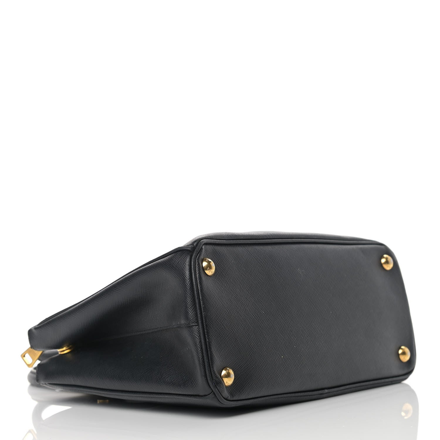 Prada Saffiano Small Galleria Double Zip Tote Black 4 of 17