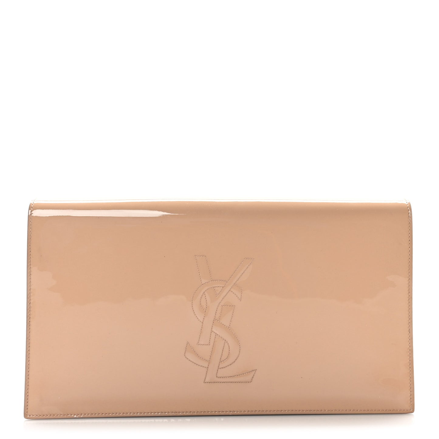Patent Calfskin Monogram Large Belle De Jour Clutch Chair