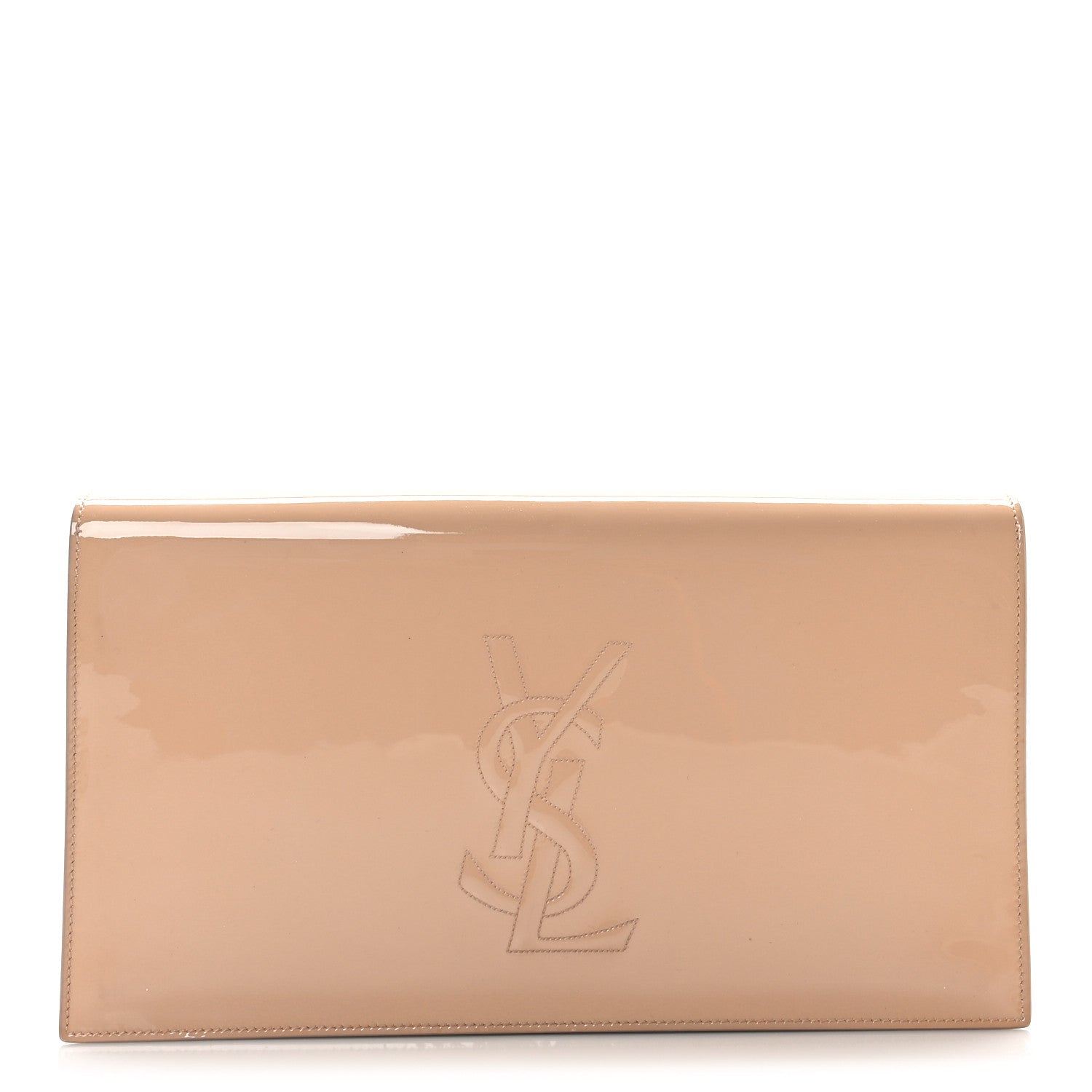 Saint Laurent Patent Calfskin Monogram Large Belle De Jour Clutch Chair 1 of 7