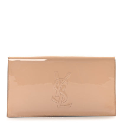 Saint Laurent Patent Calfskin Monogram Large Belle De Jour Clutch Chair 1 of 7