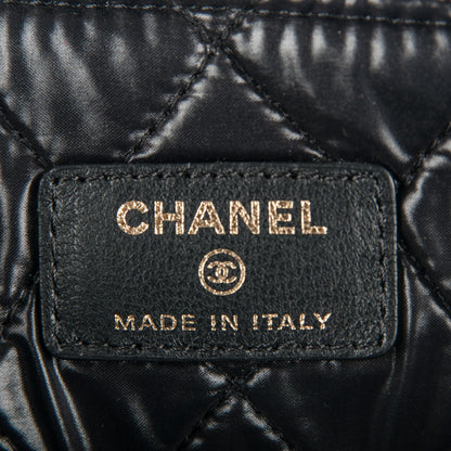 Chanel Lambskin Quilted Medium Casino Beauty CC Cosmetic Case Black 6 of 8