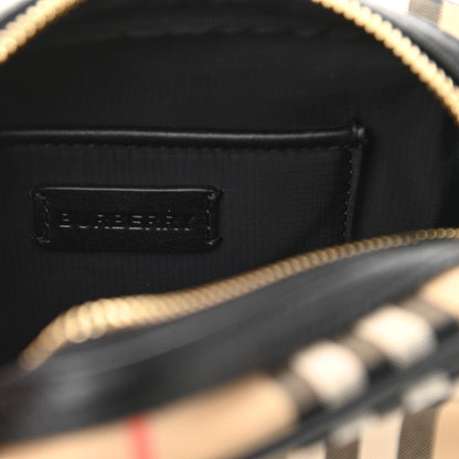 Burberry Vintage Check Calfskin Deer Camera Bag Archive Beige 5 of 8
