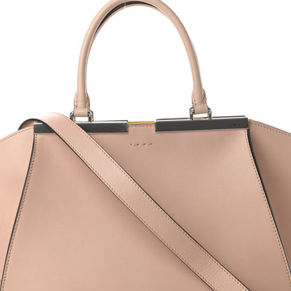 Fendi Vitello Dolce Shiny Nappa Petite 3Jours Tote Beige Chantilly 8 of 14