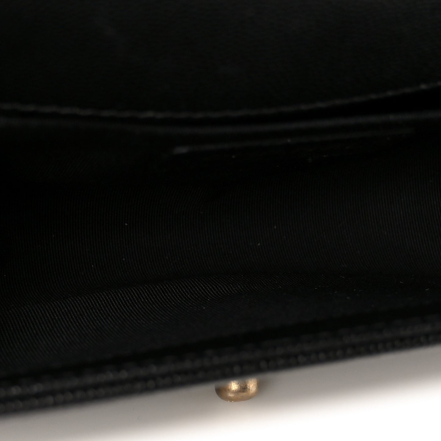 Caviar Quilted Small Boy Flap Black