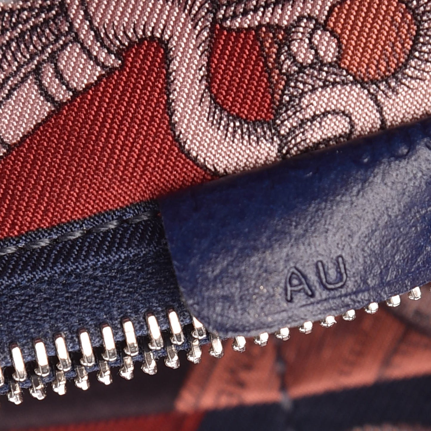 Epsom Silk'In Wallet Bleu Saphir