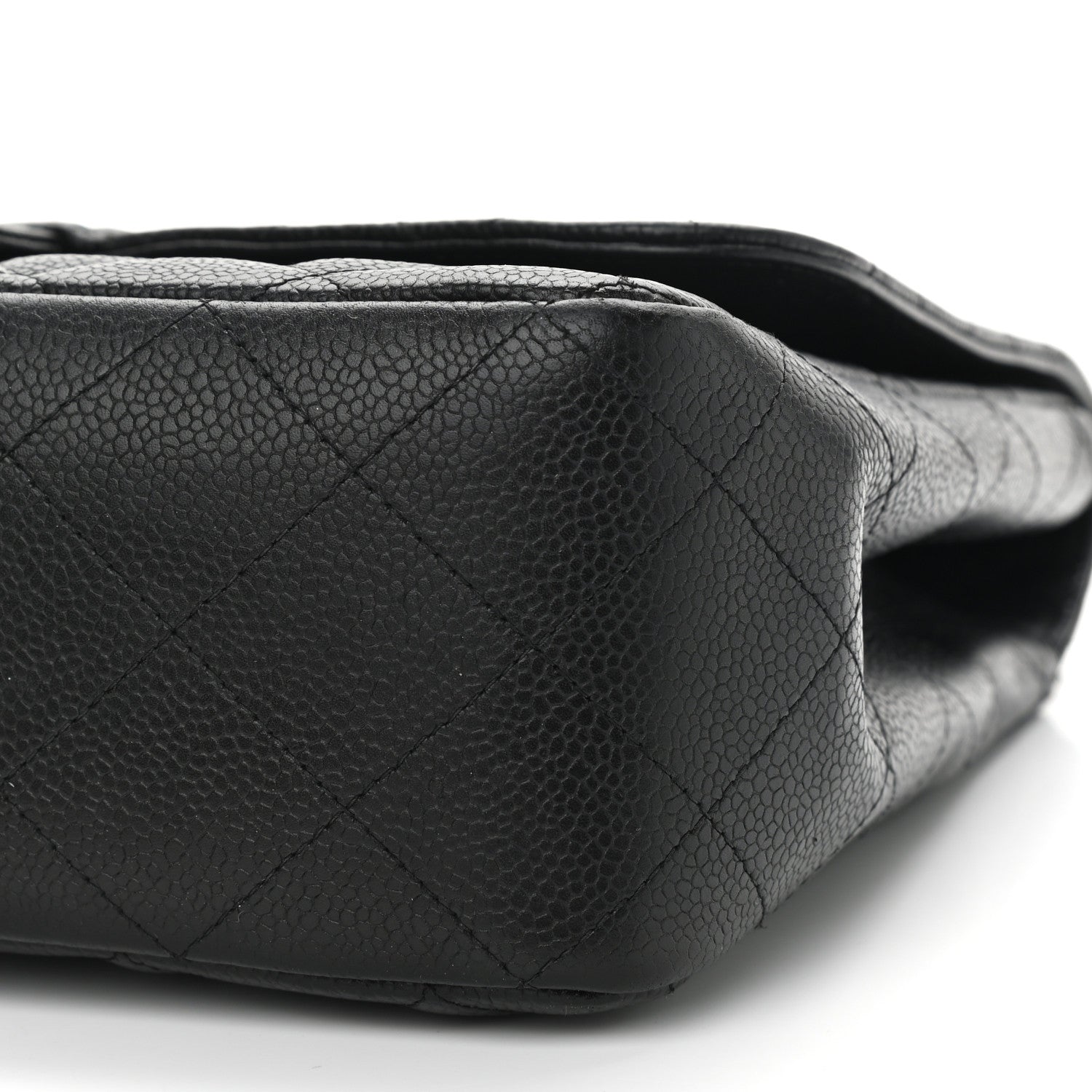 Chanel Caviar Quilted Jumbo Single Flap Black 10 of 11