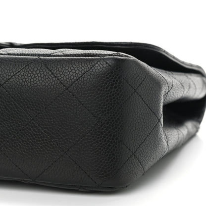 Chanel Caviar Quilted Jumbo Single Flap Black 10 of 11