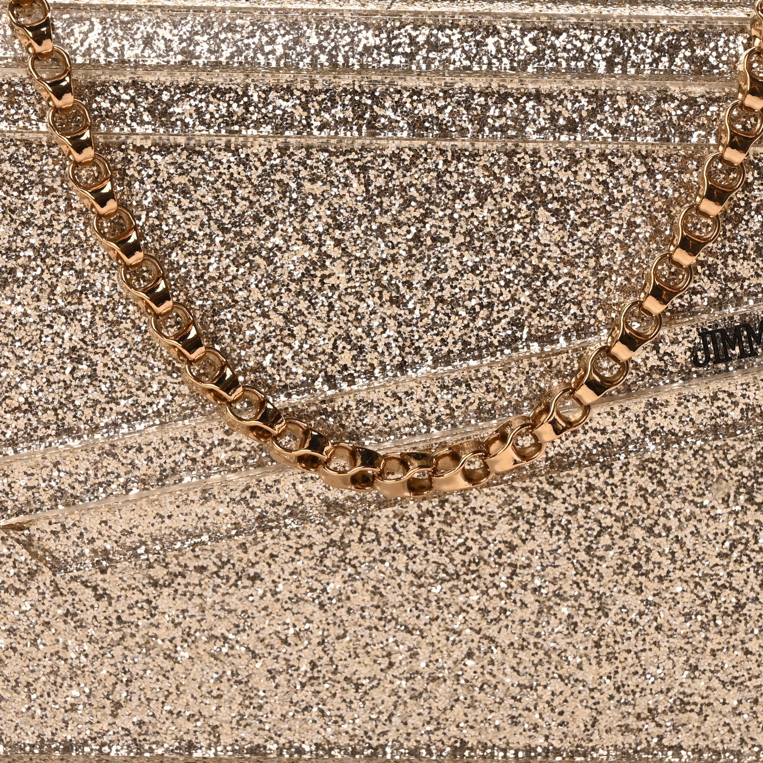 Jimmy Choo Acrylic Glitter Micro Candy Clutch Gold 8 of 10