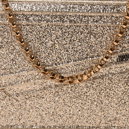 Jimmy Choo Acrylic Glitter Micro Candy Clutch Gold 8 of 10
