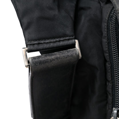 Prada Tessuto Nylon Saffiano Messenger Satchel Black 16 of 18