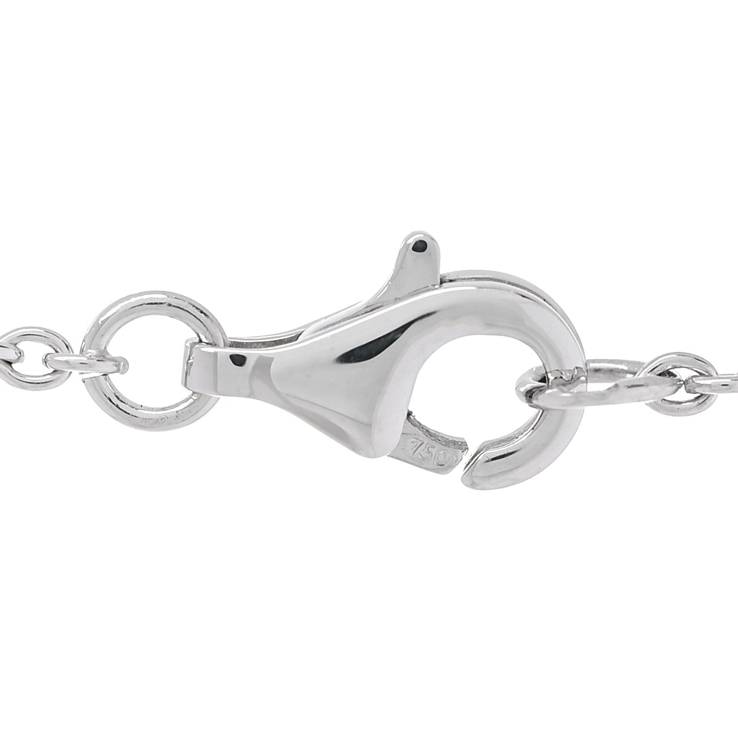 Chanel 18K White Gold Diamond Bouton de Camelia Pendant Necklace 3 of 4