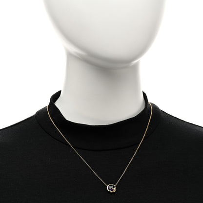 Tiffany 18K Yellow Gold Amethyst Paloma Picasso Olive Leaf Pendant Necklace 2 of 4