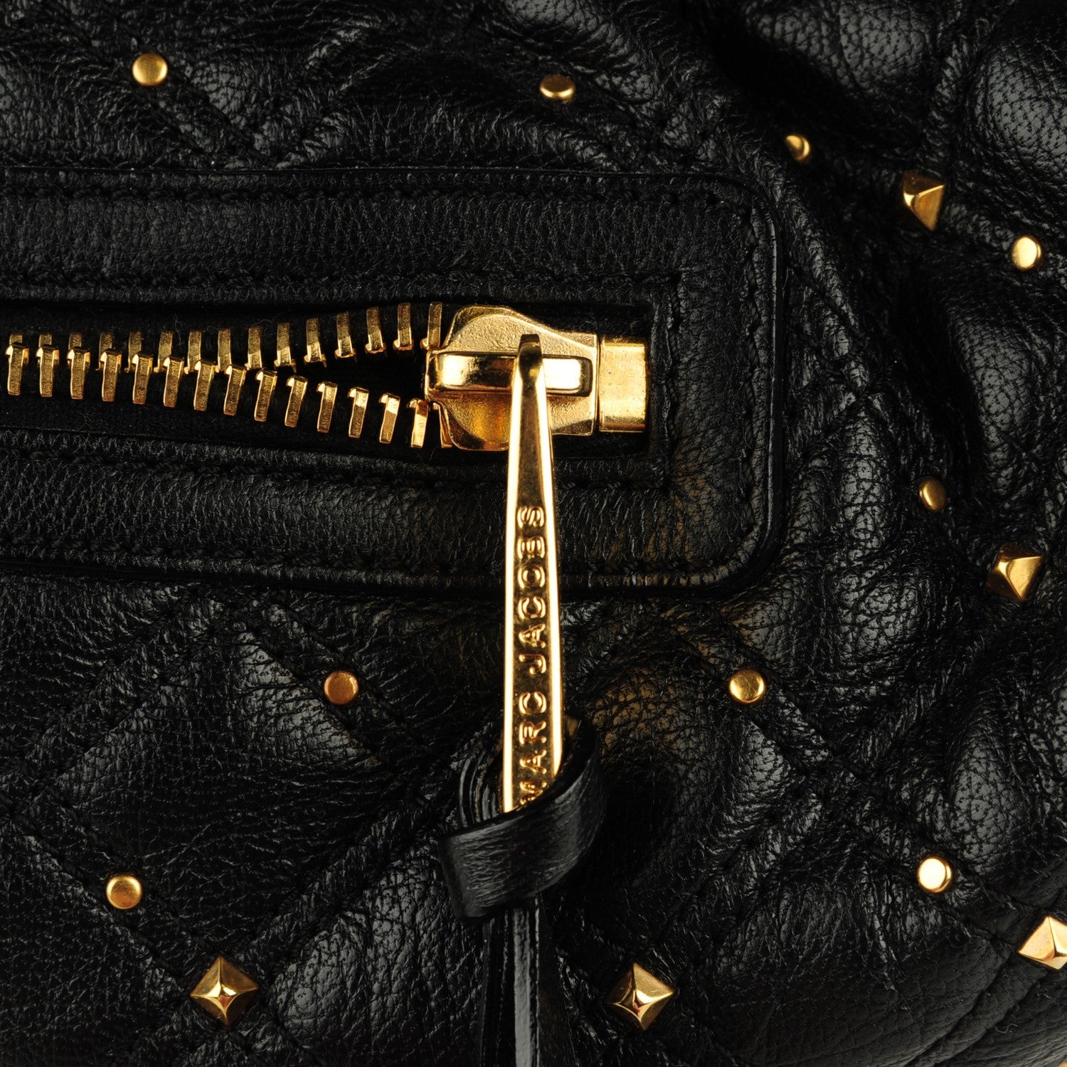 Marc Jacobs Calfskin Quilted Stardust Stam Black 5 of 8