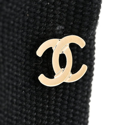 Chanel Grosgrain Bow CC Hair Clip Black 3 of 4