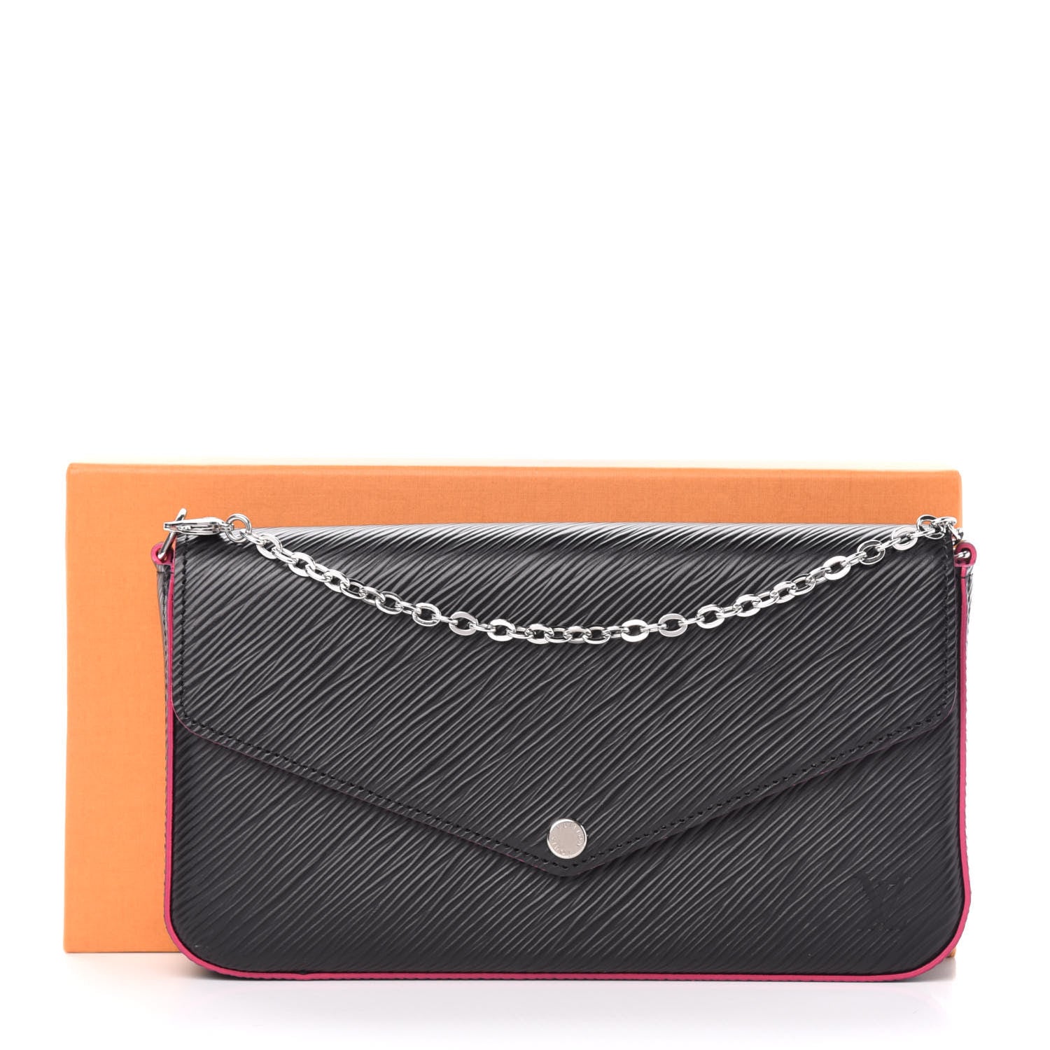 Louis Vuitton Epi Pochette Felicie Black Hot Pink 15 of 15