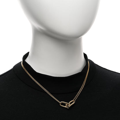 Tiffany 18K Yellow Gold HardWear Double Link Pendant Necklace 2 of 5