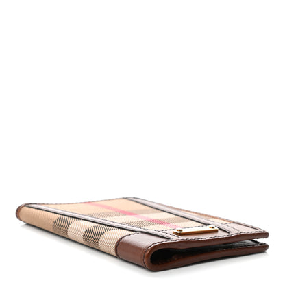 Burberry House Check Bridle Calfskin Passport Holder Cover Dark Tan 4 of 11