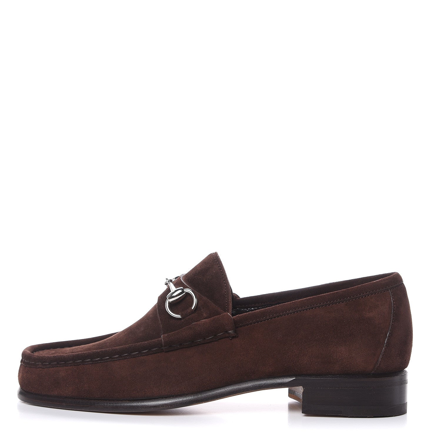 Gucci Suede Mens 1953 Horsebit Loafers 7.5 Brown 1 of 11