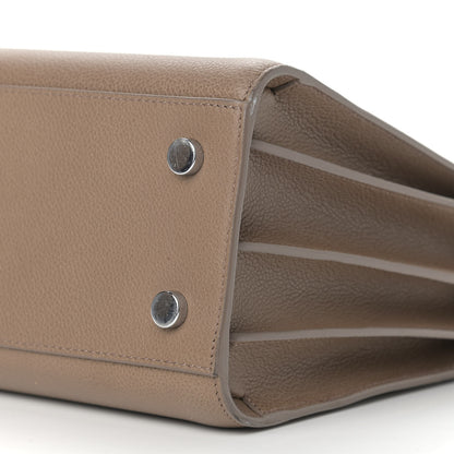 Saint Laurent Grained Calfskin Small Sac De Jour Taupe 8 of 10
