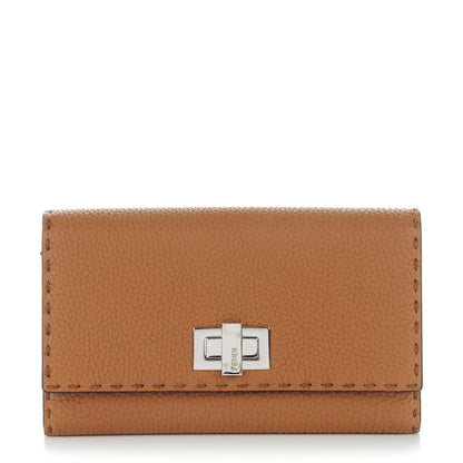 Fendi Cuoio Romano Selleria Peekaboo Continental Wallet Mou 1 of 8