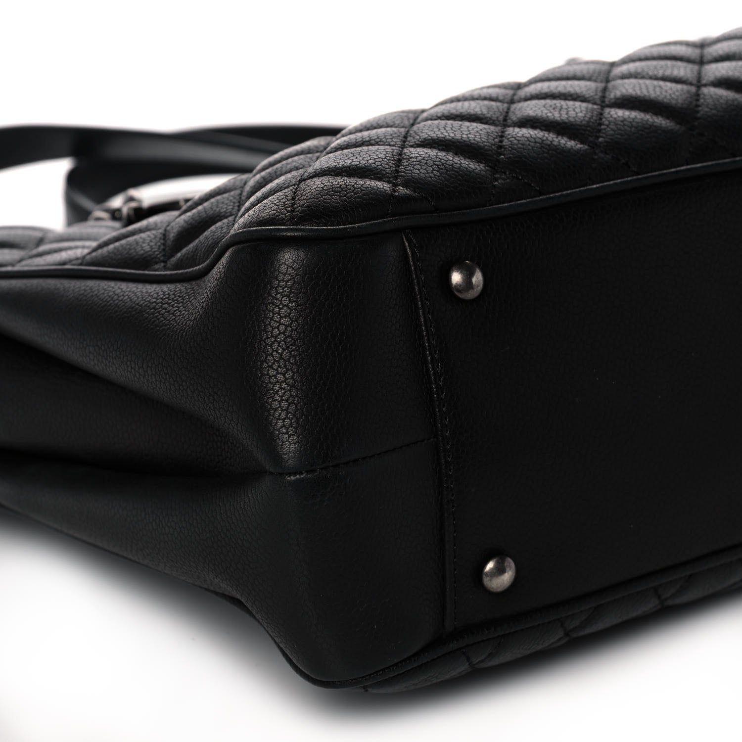 Chanel Caviar Quilted Medium Rock In Rome Tote Black 8 of 11