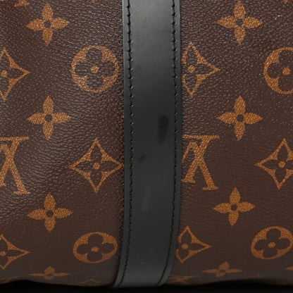 Louis Vuitton Monogram Macassar Keepall Bandouliere 45 17 of 18