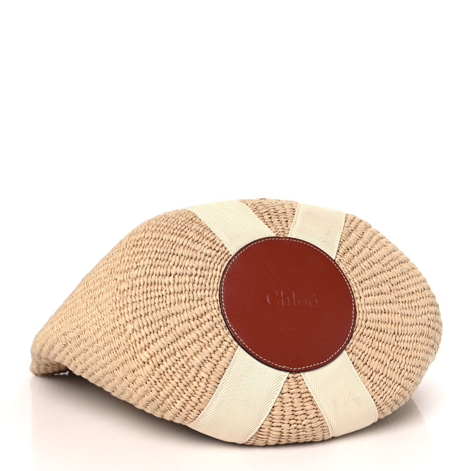 Chloe Raffia Large Woody Basket Bag White 4 of 11