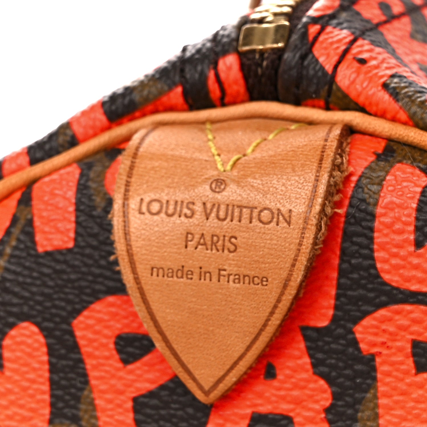 Louis Vuitton Monogram Graffiti Speedy 30 Orange 7 of 11