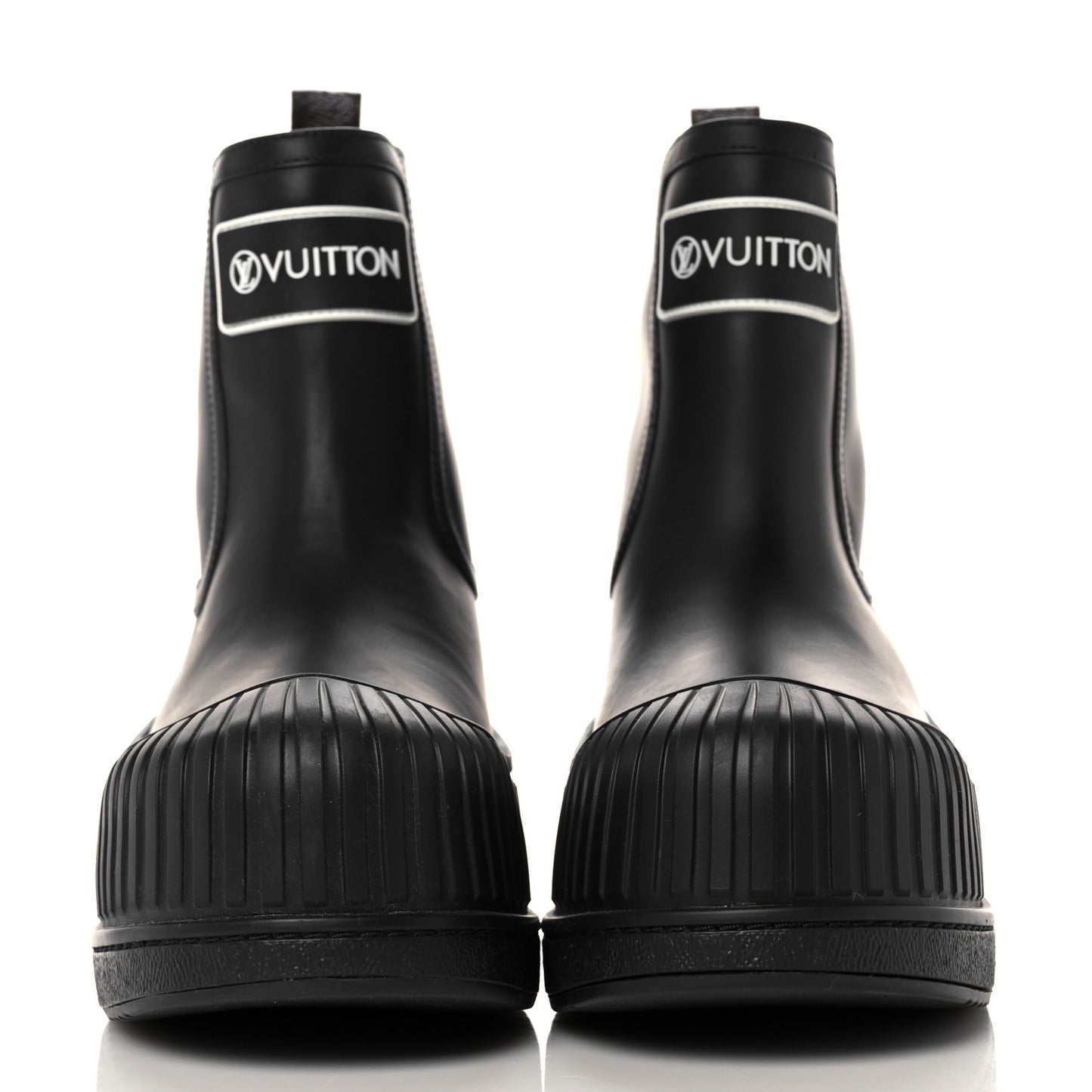 Calfskin Polar Flat Ankle Boots 38 Black