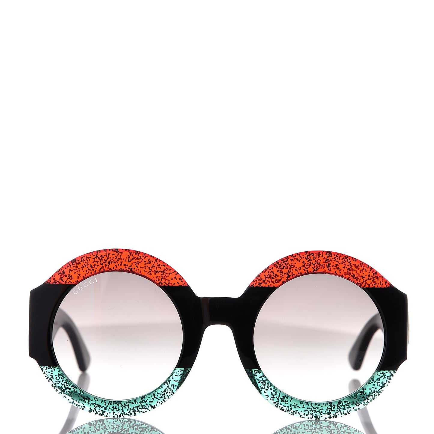 Acetate Round GG0084S Sunglasses Black Red Green