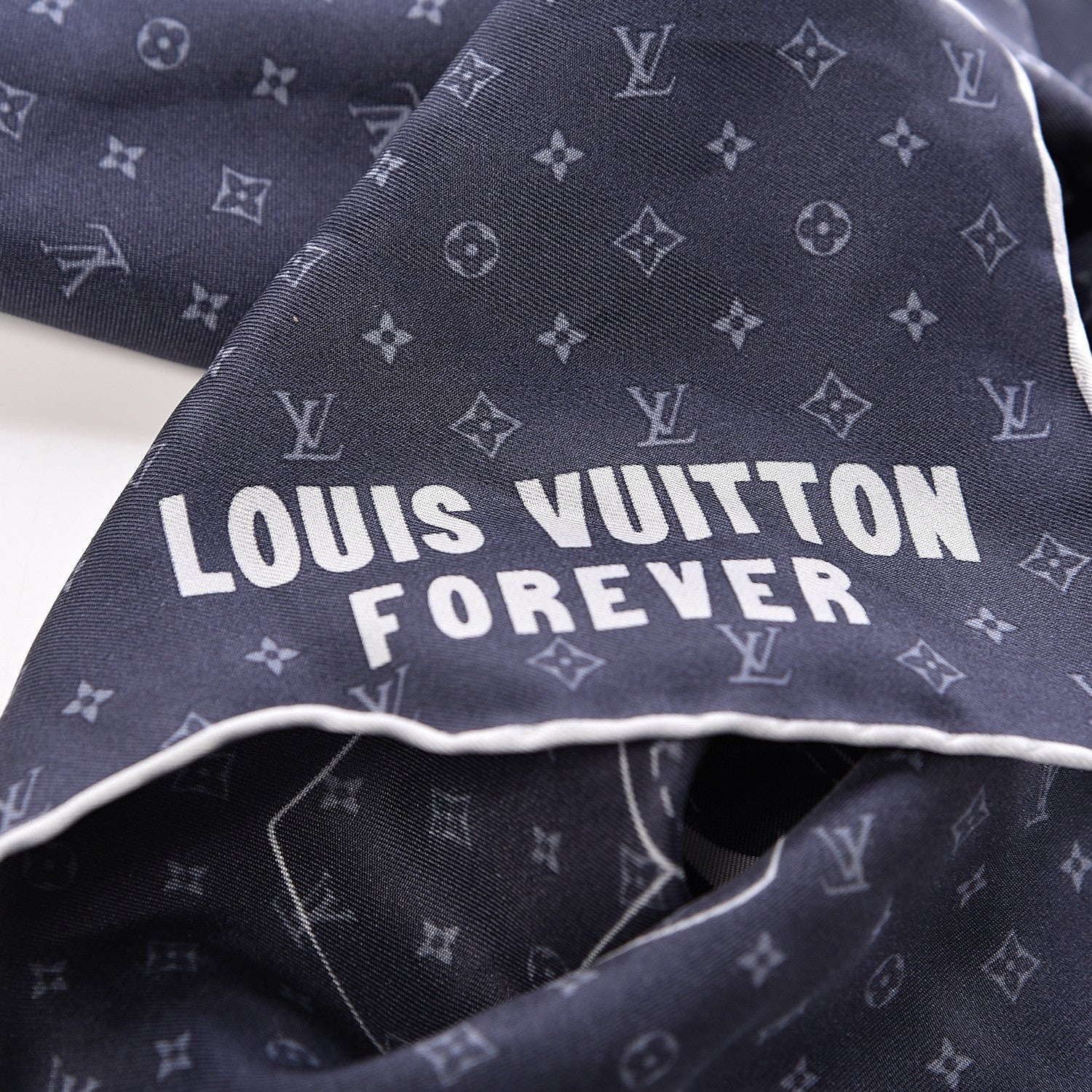 Louis Vuitton Silk Monogram Vivienne Pocket Square 4 of 4