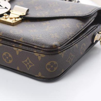 Louis Vuitton Monogram Braided Pochette Metis Creme Beige 6 of 8