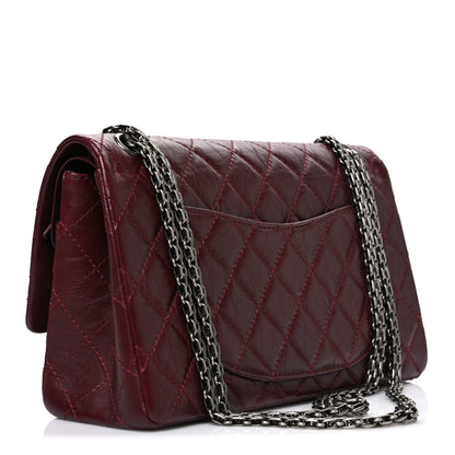 Chanel Aged Calfskin Quilted 2.55 Reissue 226 Flap Dark Burgundy 3 of 10