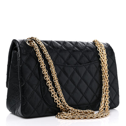 Chanel Aged Calfskin Quilted 2.55 Reissue 225 Flap Black 3 of 9