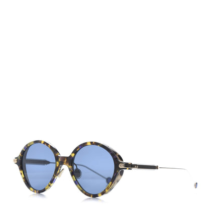 Christian Dior Acetate Umbrage Round Sunglasses Tortoise Blue 1 of 7