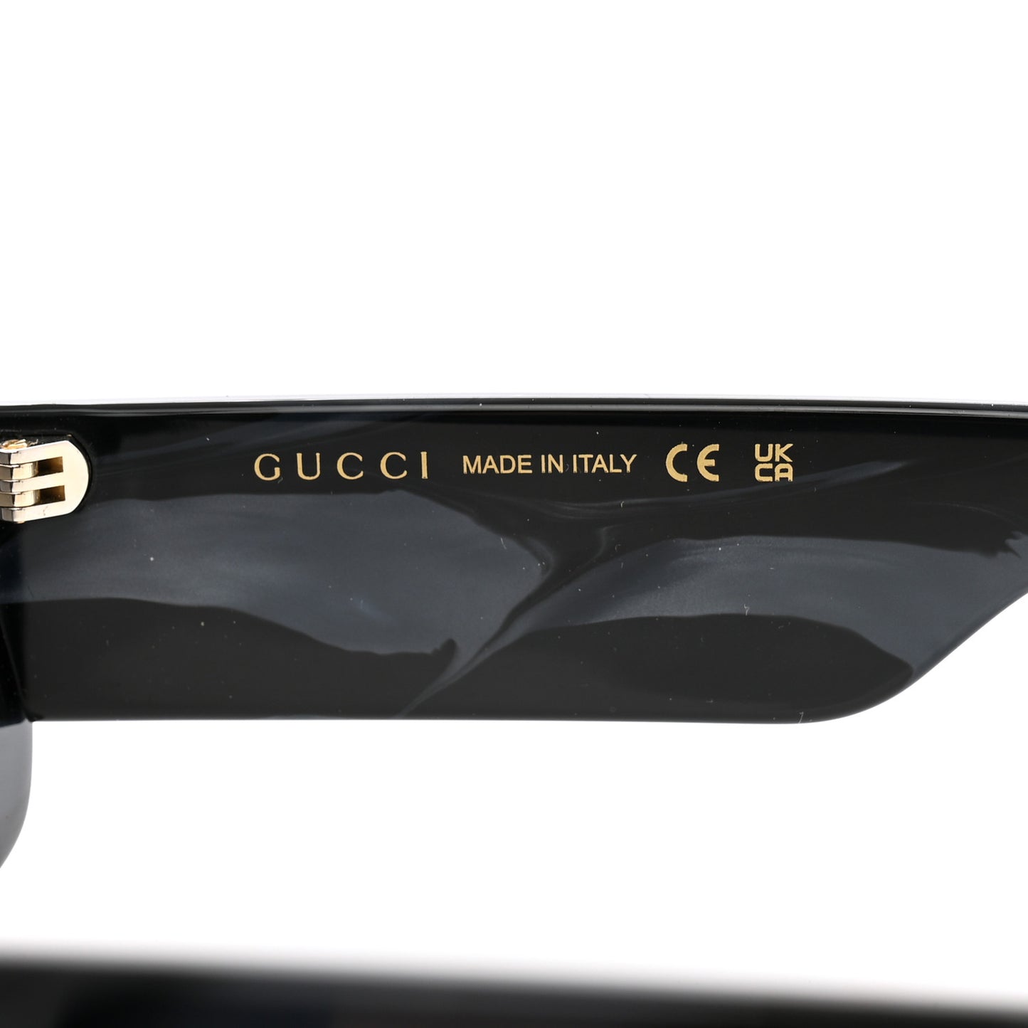 Acetate Rectangular Sunglasses GG0516S Black