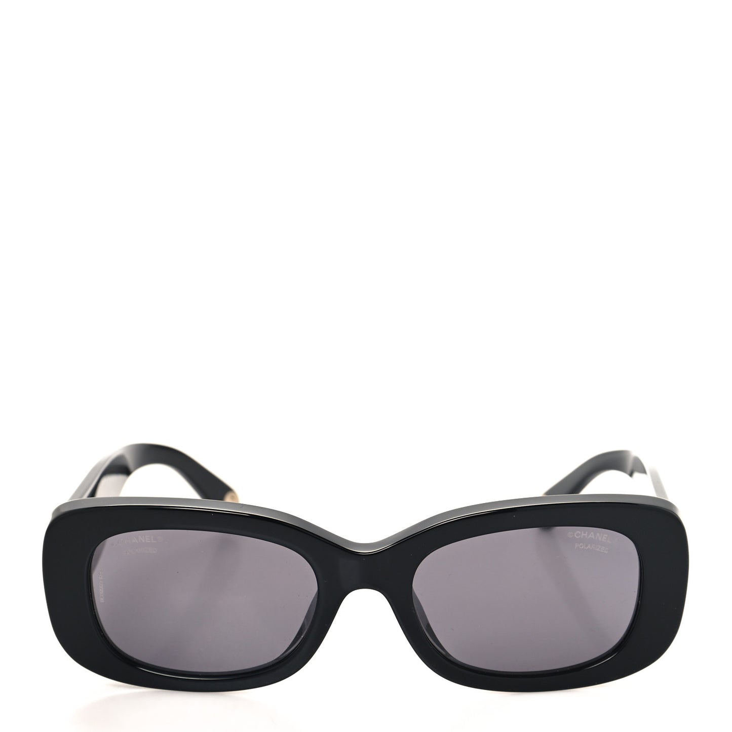 Acetate Rectangle Sunglasses 5488 Black