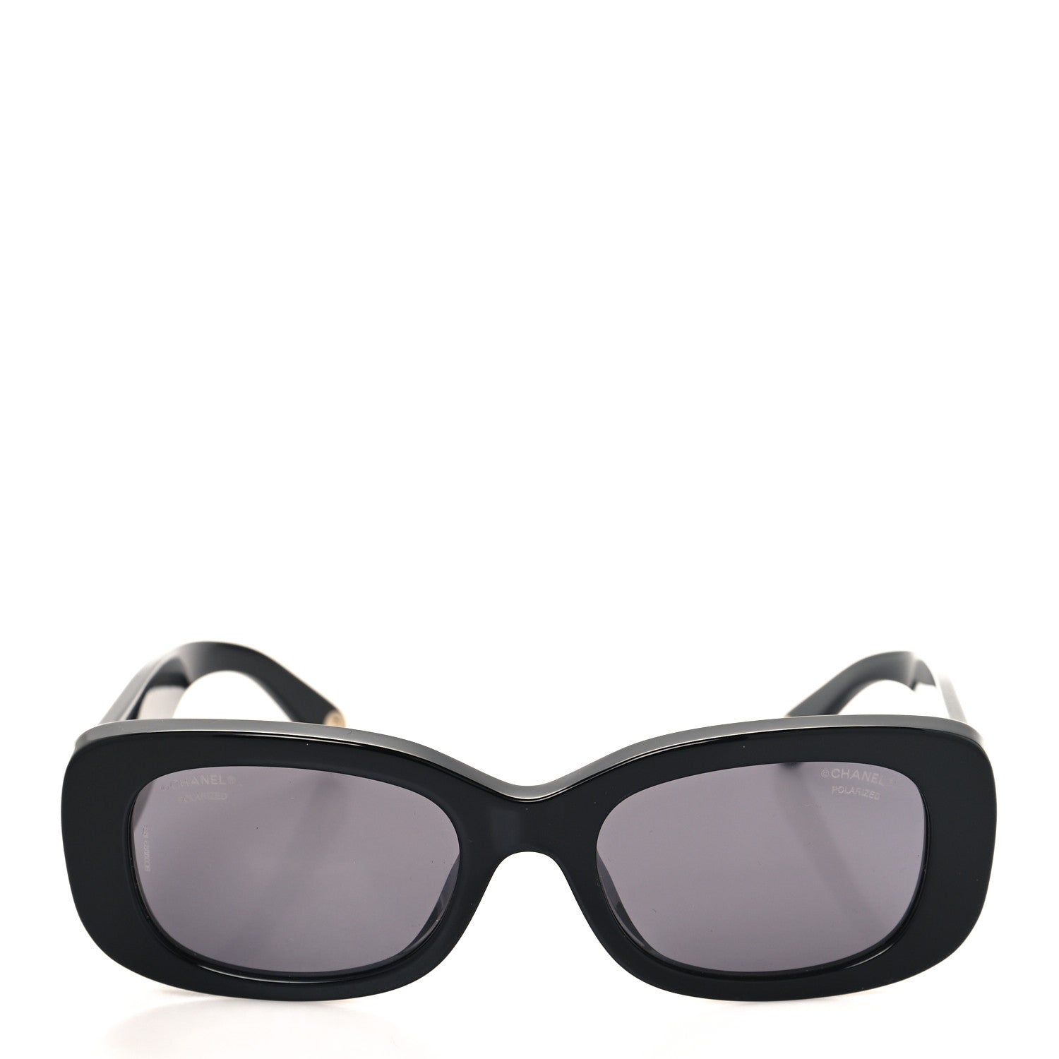 Chanel Acetate Rectangle Sunglasses 5488 Black 2 of 8