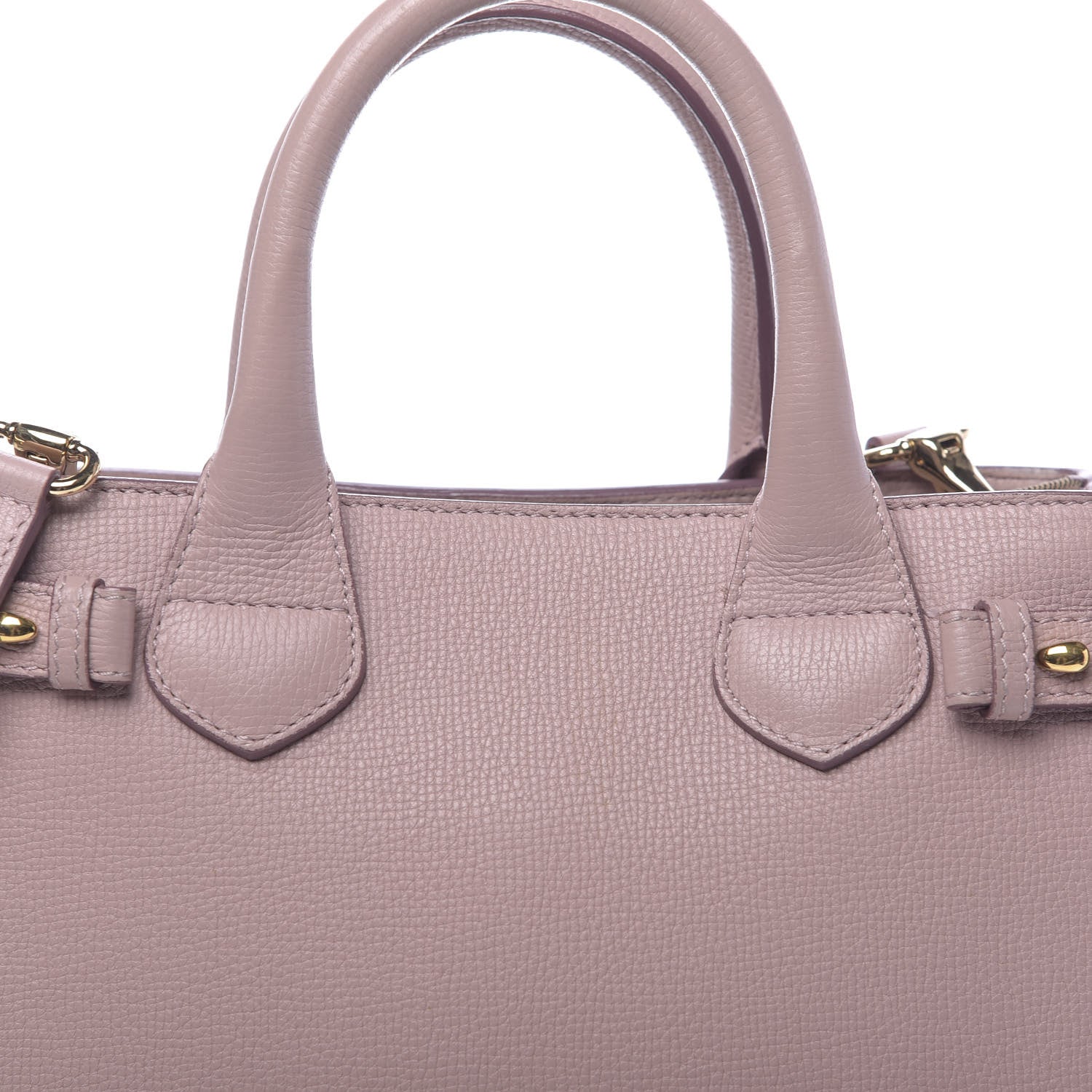 Burberry Grainy Calfskin House Check Small Banner Tote Pale Orchid 10 of 10
